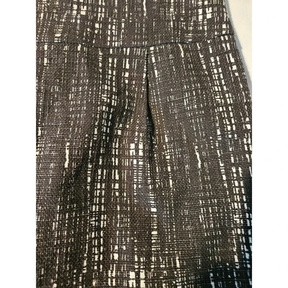 J. Crew Black And White Tweed Style Skirt Size 8‎ NWT